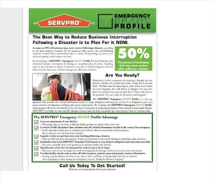  ERP flyer with photo of tech