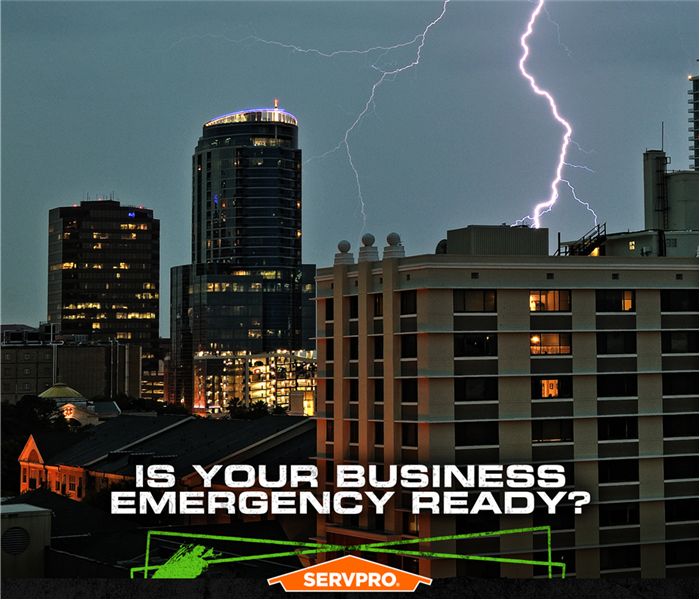 is your business emergency ready SERVPRO poster