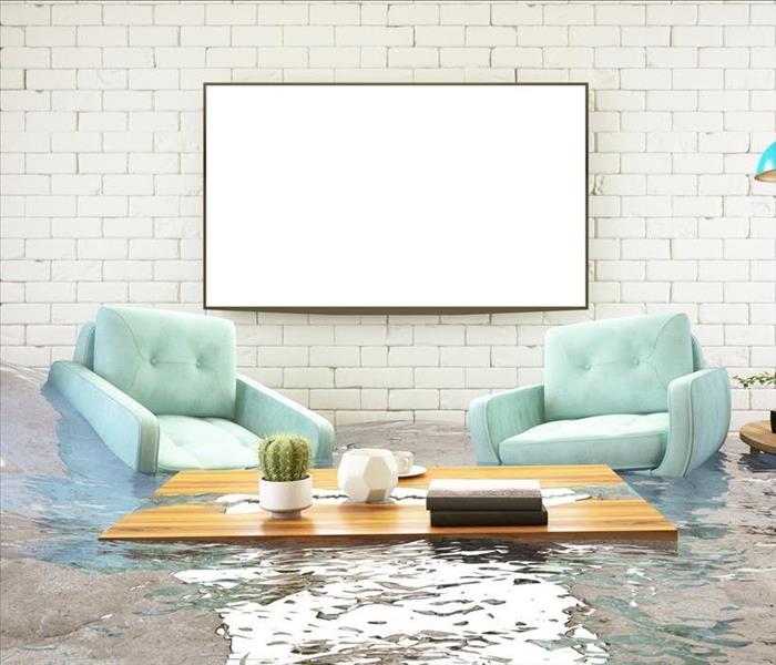 Flooded livingroom